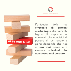 Strategia di content marketing assicurativo