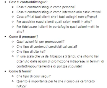 Che tipo di intermediario sei? Le vostre risposte